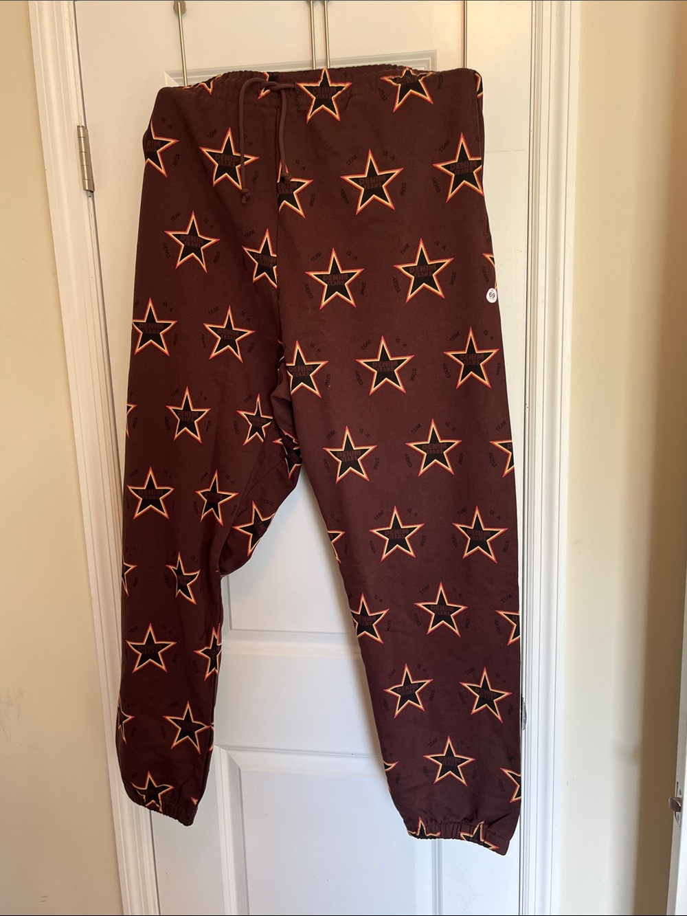Brand New Denim Tears Brown Star Joggers